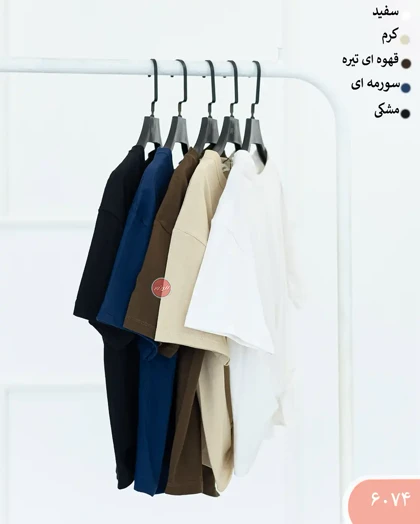 تیشرت کراپ گره‌ای 6074