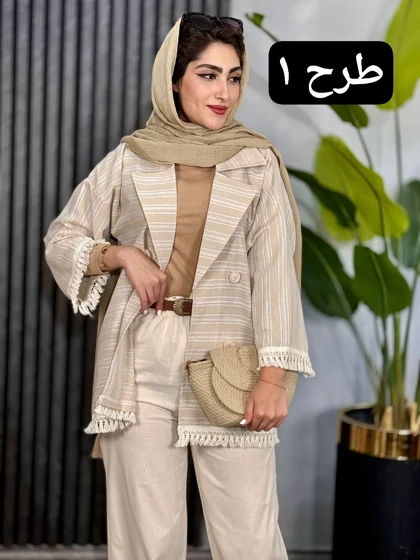 مانتو لینن الناز کد 1885