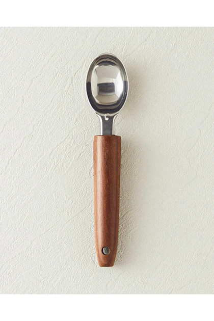 قاشق بستنی English Home مدل Woody Ice استیل ضدزنگ - قهوه‌ای