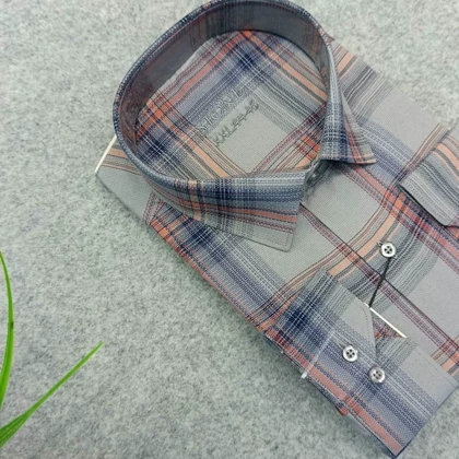 پیراهن طرحدار مردانه قواره ازاد ( قواره کلاسیک ) _ استین بلند