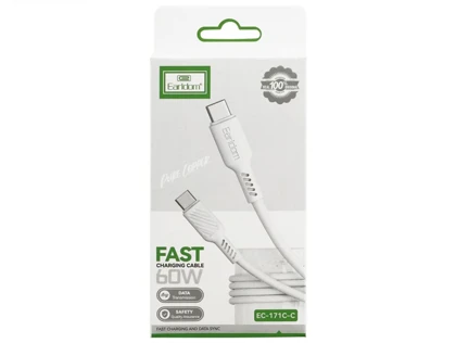 کابل شارژ سریع تایپ سی به تایپ سی یک متری 60 وات ارلدام Earldom EC-171 Type C cable 1.0m