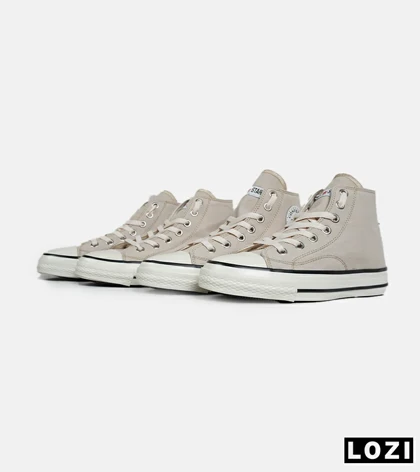 کفش کتانی ساق‌دار مردانه و زنانه کرم All STAR مدل 7088