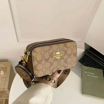 کیف دوشی زنانه وارداتی طرح coach کد665