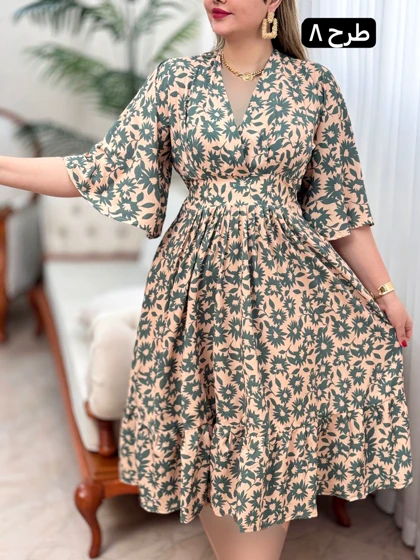 پیراهن فلور نرگس کد 1714