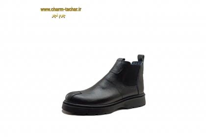نیم بوت مردانه دو ور کش چرم طبیعی