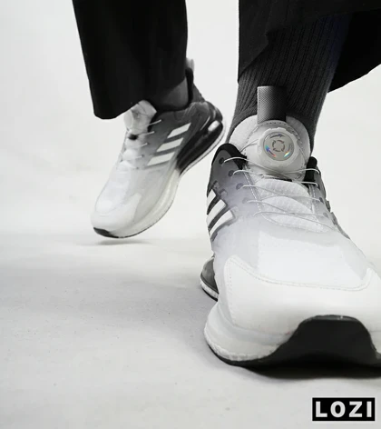 کفش کتانی مردانه مشکی سفید ADIDAS Solar disk V2