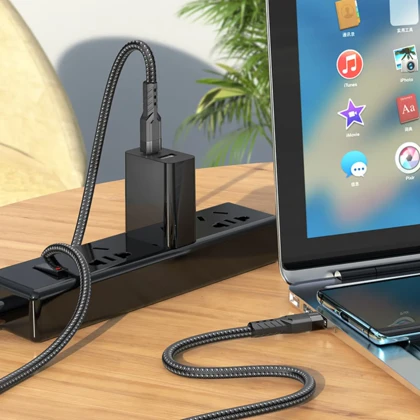 کابل دو سر تایپ سی هوکو HOCO مدل U110 توان 60 وات 1.2 متر