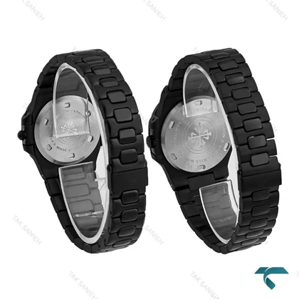ساعت پتک فیلیپ ناتیلوس ست مشکی صفحه تیفانی Patek-7243-S