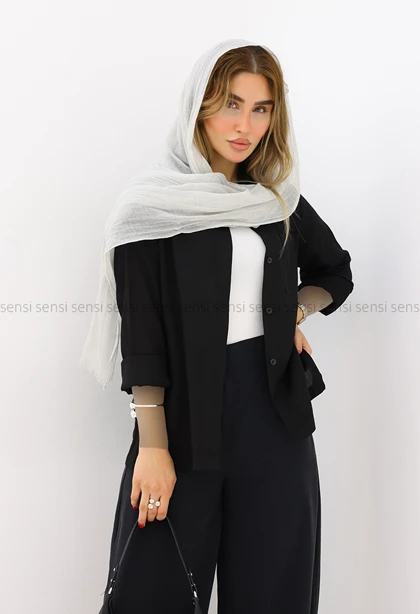 شومیز زنانه لایوسل بغل دکمه نما کد1006330