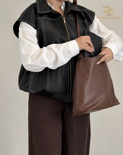 وست زنانه چرم ویرا