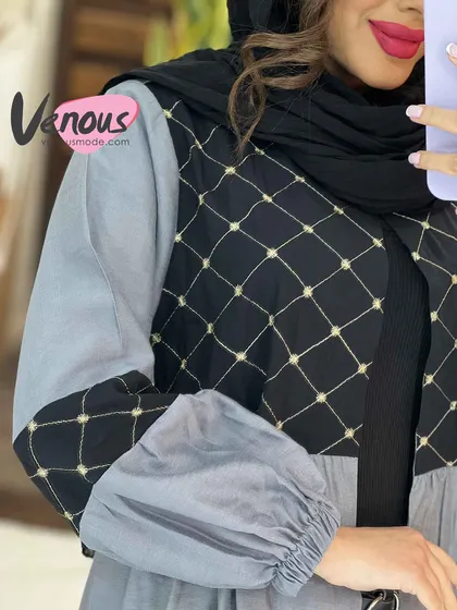 مانتو عروسکی بالا گلدوزی