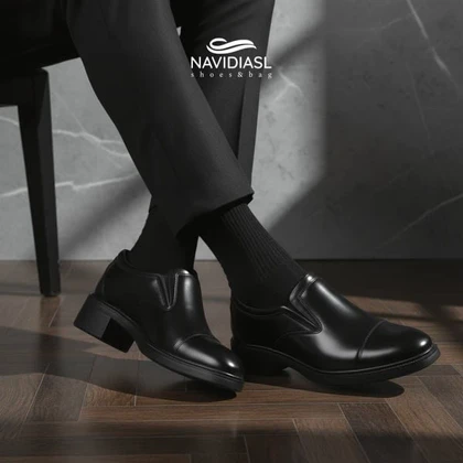 کفش مردانه چرم کد 6023025