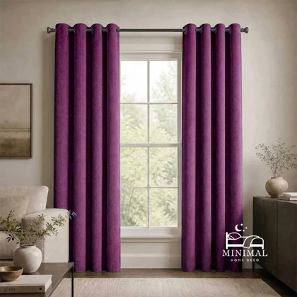 پرده مخمل کتان کلارا