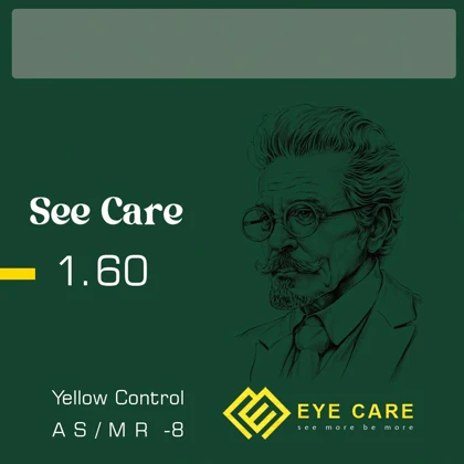 عدسی طبی سی کر See Care 1.60 YELLOW CONTROL/HD Coating