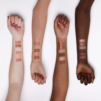 پالت سایه چشم پودری 6 رنگ اسنس مدل Bronzed This Way