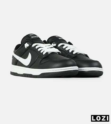 کفش کتانی مردانه و زنانه مشکی سفید نایک NIKE SB Dunk مدل 7534