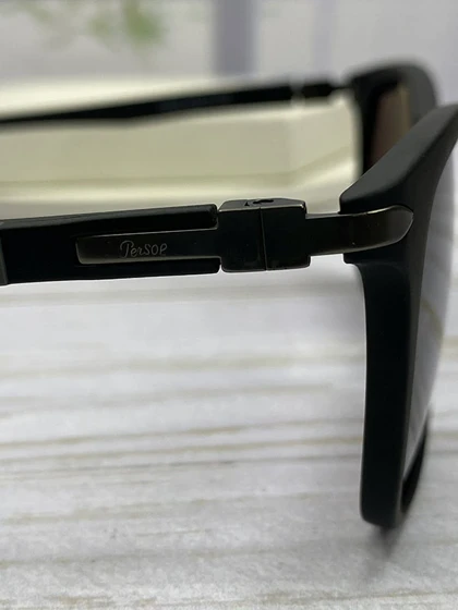 خرید عینک آفتابی پرسول مردانه فریم کائوچو سبک و مقاوم عدسی پلی‌کربنات UV400 پلاریزه مخصوص رانندگی