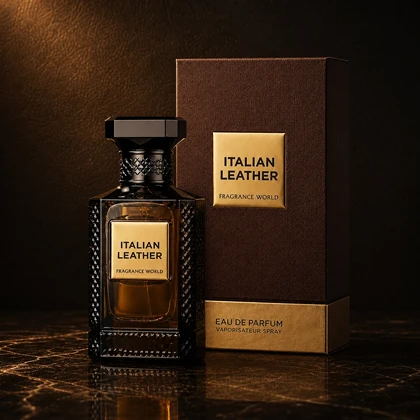 عطر فراگرنس ورد ایتالین لدر Fragrance World Italian Leather Eau de Parfum
