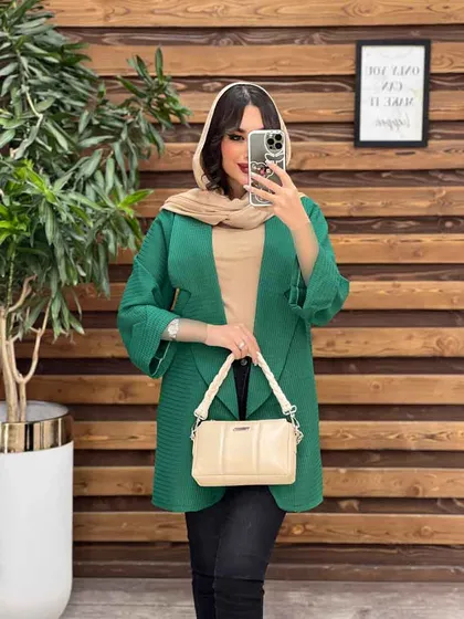 مانتو حصیری برش مثلثی