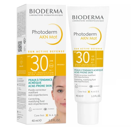 کرم ضد آفتاب بایودرما مدل AKN Mat SPF30 حجم 40ml