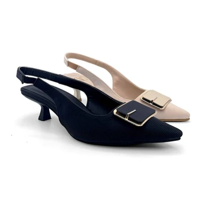 کفش مجلسی زنانه پاشنه‌دار سه سانت مدل sandal valentino - 0086
