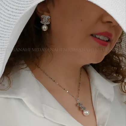 نیمست مرواریدی طرح شنل E02