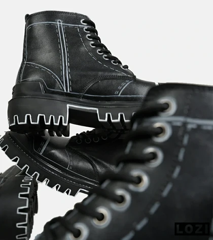 بوت مردانه مشکی BALENCIAGA Sketch مدل 6862