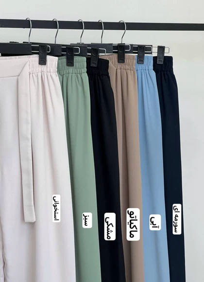 شلوار کرپ گاواردین دامنی کد 3808