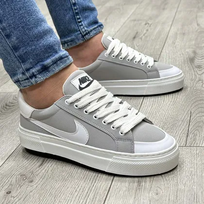 کفش کتانی اسپرت مردانه رنگ طوسی مدل نایک NIKE