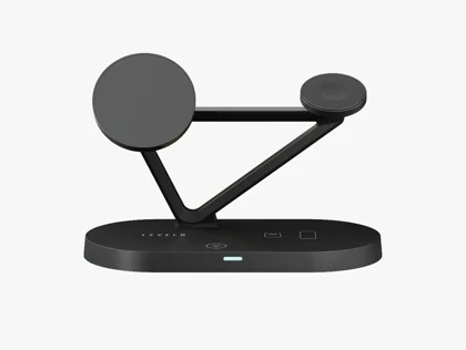 شارژر وایرلس مگنتی مولتی شارژ لوللو Levelo Premio 5 In 1 Wireless Charging Pad LVL51WCPBK