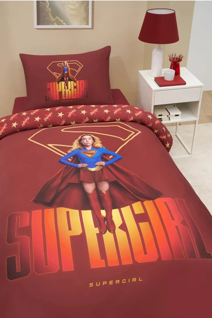 سرویس روتختی یک نفره Özdilek مدل Supergirl رانفورس - زرشکی