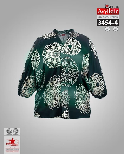 شومیز مجلسی شیک زنانه سایز بزرگ کد 3554