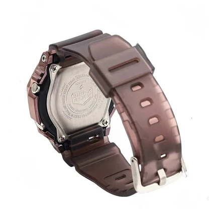 ساعت زنانه جی شاک GM-S2100 قهوه ای صفحه رنگین کمانی