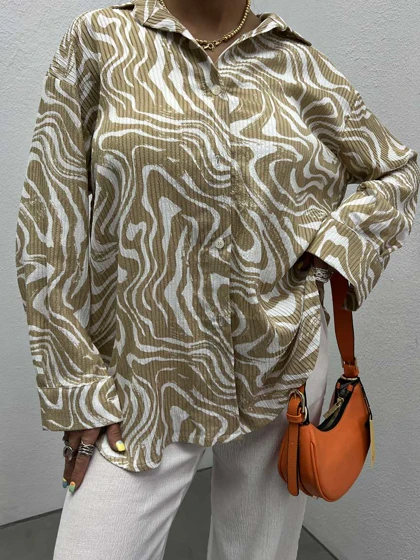 شومیز طرحدار BERSHKA