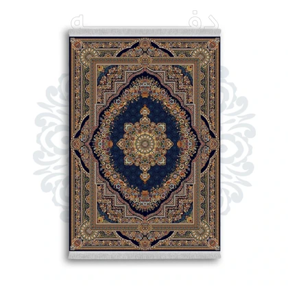 فرشینه از جنس پارچه هازان مخمل ترک طرح سنتی و مدرن برند دفه کد DAMG116