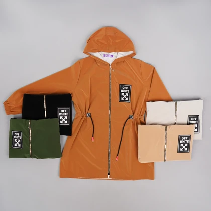 بارانی سلیکونی سفید زنانه مدل Avina ویژه