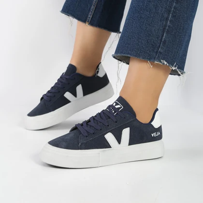 کفش اسپرت و راحتی زنانه و دخترانه رنگ سرمه ای کد M814