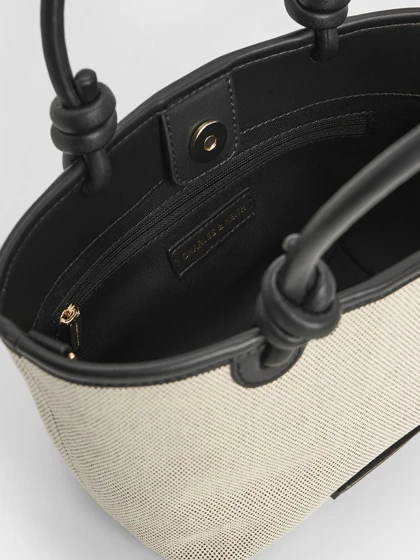 کیف زنانه چارلز اند کیت Charles & Keith مدل Sabine Canvas