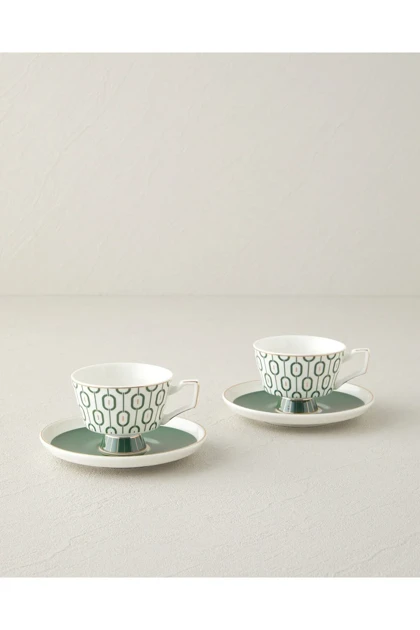 سرویس فنجان قهوه دو نفره English Home مدل Octavia Bone China
