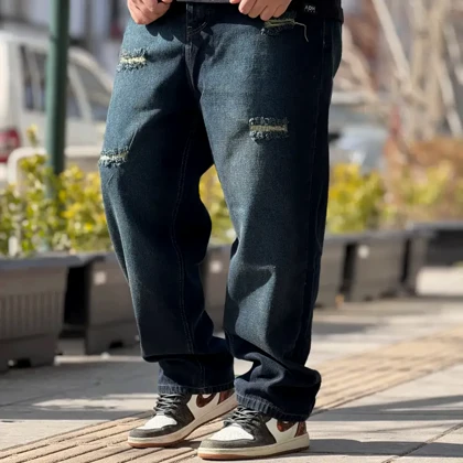 شلوار بگ سرمه‌ای Balenciaga کد 158