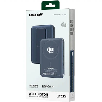 پاور بانک 10000 وایرلس گرین لاین Green Lion مدل GL-PX95 توان 35 وات