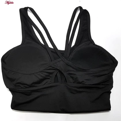 نیم‌تنه ورزشی زنانه مدل پددار بند ضربدری کد 5485-466