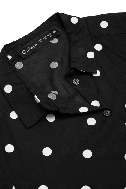 شومیز خالدار - کد 3100