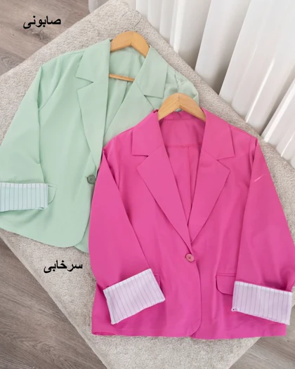 کت آستین راه راه دلوان کد 30224
