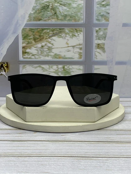 عینک آفتابی مردانه با فریم کائوچو و عدسی پلی‌کربنات پلاریزه محافظ UV400 و مناسب رانندگی