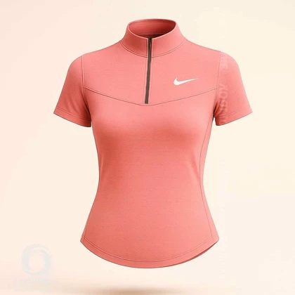 نیم زیپ آستین کوتاه مدل NIKE-Z439