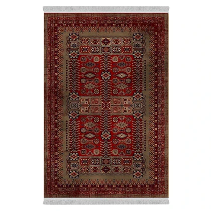 فرشینه از جنس پارچه هازان مخمل ترک طرح سنتی و مدرن برند دفه کد DAMG619