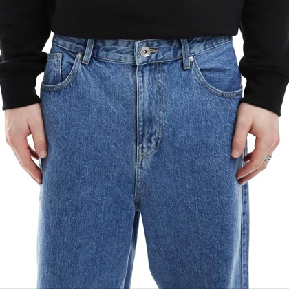 شلوار جین بگ استایل bershka بدون جنسیت کد 404