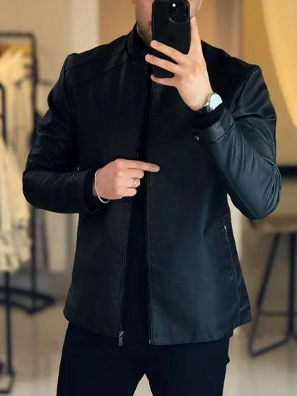 کت چرم مشکی 2012