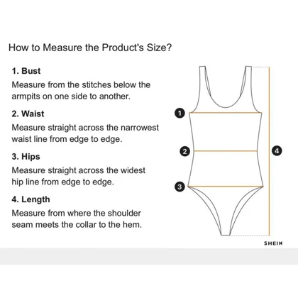 مایو زنانه صدفی کاپ‌دار شادل (Shadel) از برند شین shein